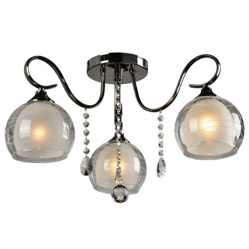 потолочная люстра idlamp merinella 877/3pf-darkchrome в Магнитогорске