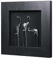 панно "три слона 2 (черная рама)" в Магнитогорске