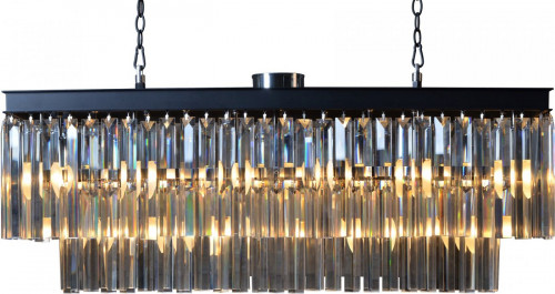 люстра odeon l110 black&glass чёрная, прозрачная в Магнитогорске