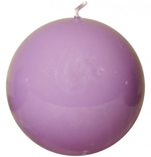 свеча-шар сиреневая, 8 см в Магнитогорске