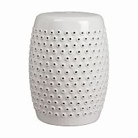 керамический столик-табурет cutwork garden stool белый в Магнитогорске