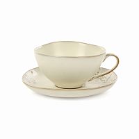 чашка с блюдцем emperor's bird кремовый в Магнитогорске