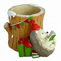 цветочный горшок ёжик на отдыхе в Магнитогорске