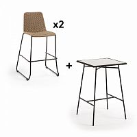 комплект мебели pack 623 freeman стол + 2 стула от la forma (ex julia grup) в Магнитогорске