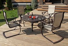 набор мебели из литого алюминия этна стол с барбекю на 4 персоны в Магнитогорске